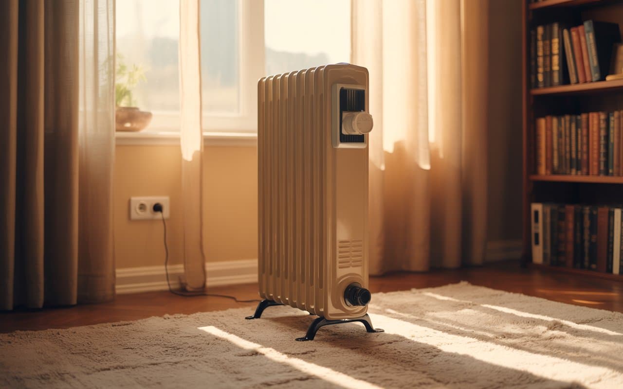 přímotop v obýváku