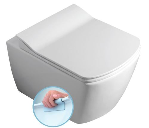 Sapho GLANC WC závěsné rimless, 37x51,5 cm