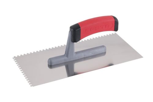 FESTA Hladítko nerez gumová rukojeť 280x130mm zub e4 (31141)