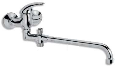 NOVASERVIS Paneláková baterie bez příslušenství 100 mm Metalia 55 chrom (55037/1,0)