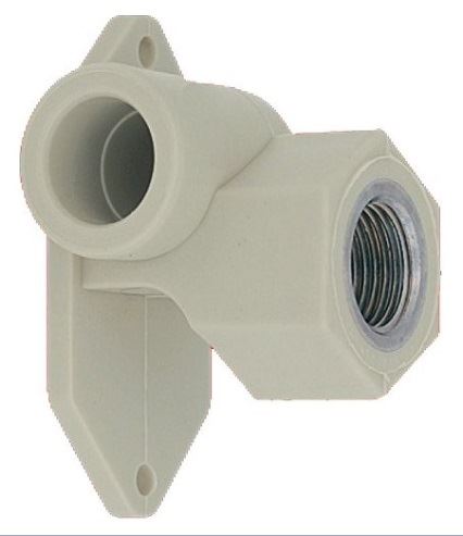 PPR Nástěnné koleno s kovovým závitem vnitřním 20×1/2" levé (219020L)