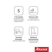 RAVAK Sprchové dveře CHROME CSDL2 110 bright alu+Transparent (0QVDCC0LZ1) (8)