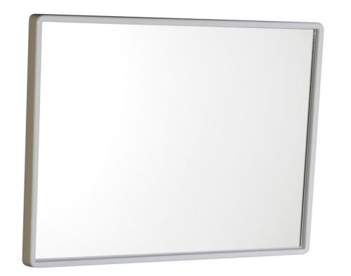 Aqualine Zrcadlo 40x30cm, plastový bílý rám