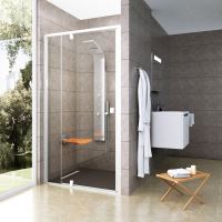RAVAK Sprchové dveře PIVOT PDOP2 110 Bright Alu+Transparent (03GD0C00Z1) (4)