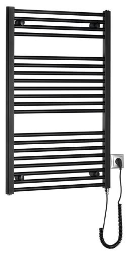 AQUALINE DIRECT-E elektrické otopné těleso rovné 600x960 mm, 400 W, černá (ILE96TB)