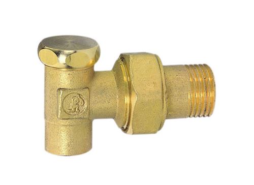 GIACOMINI R16C Regulační rad. šroubení, rohové, pro pájení Cu trubky 1/2"  x 18 (R16CY004)