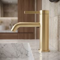 REA Umyvadlová baterie RIVO nízká, Brush Gold (REA-B6533) (2)