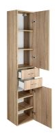 Aqualine ZOJA/KERAMIA FRESH skříňka vysoká 35x184x29cm, dub platin (1)