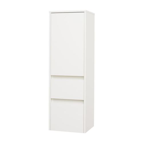 Mereo Opto, koupelnová skříňka, vysoká, levé otevírání, bílá, 400x1250x360 mm (CN914L)