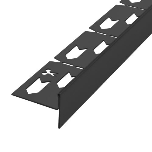 REA Spádová lišta sprchové vaničky, pravá, 100cm, černá (REA-K3209)