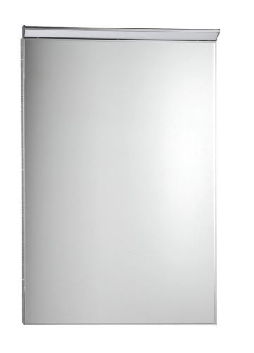 Sapho BORA zrcadlo v rámu 600x800mm s LED osvětlením a vypínačem, chrom