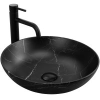 REA Umyvadlo na desku FIBO, Black Matt (REA-U3301) REA Umyvadlo na desku FIBO, Black Matt (REA-U3301)