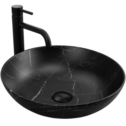 REA Umyvadlo na desku FIBO, Black Matt (REA-U3301)