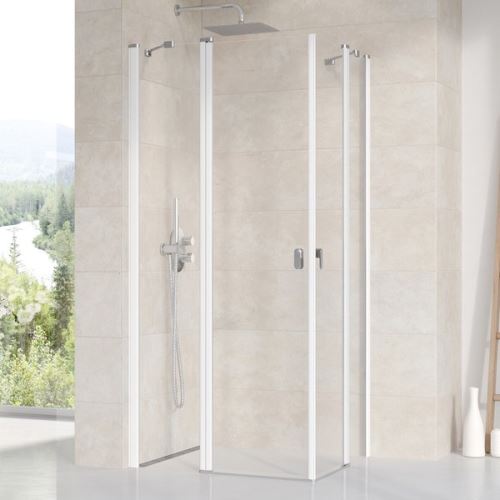 RAVAK Sprchový kout CHROME CRV2-100 Bright Alu+Transparent (1QVA0C00Z1)