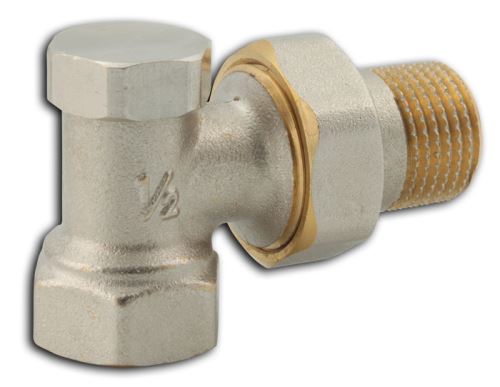NOVASERVIS Radiatorové šroubení uzavíratelné rohové 3/8" (RA330/10)
