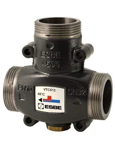 ESBE Termostatický ventil VTC512/80 °C, 1 1/2´´, DN 32 (51022400)