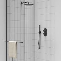 RAVAK Ruční sprcha kulatá 951.20BLM, Black Matt (X07P670) (1)