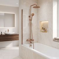REA Sprchová sada s termostatickou baterií LUNGO DIAMOND, Měď (REA-P3300) (7)