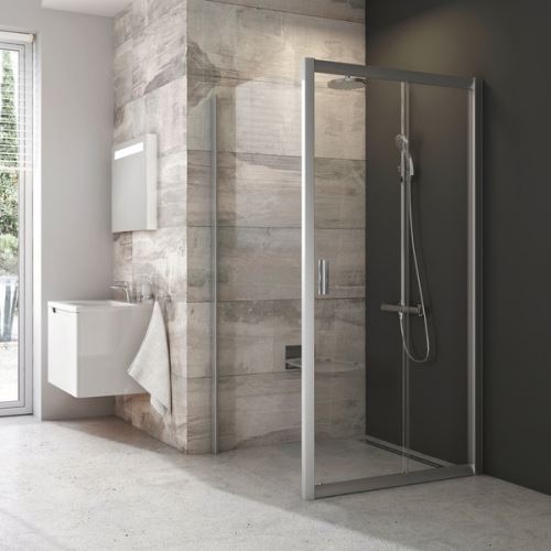 RAVAK Pevná stěna BLIX BLPS 100 bright alu+Transparent (9BHA0C00Z1)