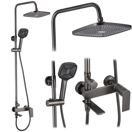 REA Sprchový set STORM, Titanium (REA-P9534)