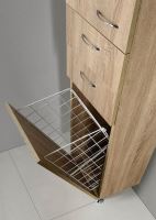 Aqualine ZOJA/KERAMIA FRESH skříňka vysoká s košem 35x184x29cm, dub platin (3)