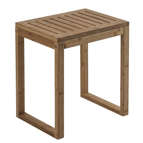 GEDY HIMALAYA koupelnová stolička, 39,5x44,3x29,5cm, bambus (3072)