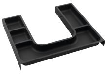 SAPHO LINDO "U" organizér 372x36x323mm, plast, antracit (LD001) (2)