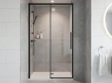 GELCO LUXOR BLACK sprchové dveře 1500mm, čiré sklo (GU1215B)