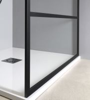 Gelco CURE BLACK sprchová zástěna 1100mm, černá mat (10)