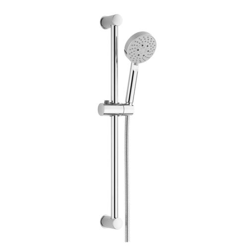 MEREO Sprchová souprava, pětipolohová sprcha, dvouzámková nerez hadice, stavitelný držák, plast/chrom (CB920B)