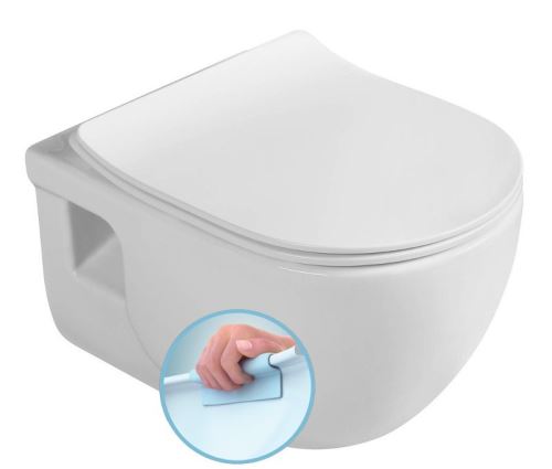 Sapho BRILLA WC mísa závěsná rimless, 36,5x53 cm