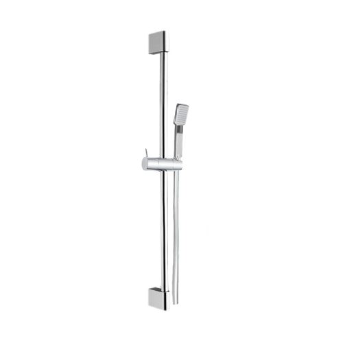 Mereo Sprchová souprava, jednopolohová sprcha, šedostříbrná hadice, systém zabraňující překroucení (CB900D)