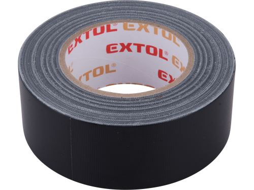 EXTOL PREMIUM Páska lepicí textilní/univerzální, 50mm x 50m tl.0,18mm, černá (8856313)