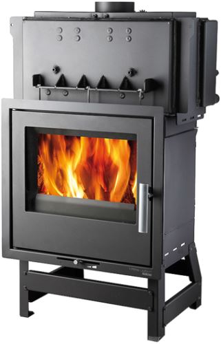 HAAS+SOHN Krbová vložka s výměníkem VESUVIO II/10/1S, černá/litinová dvířka (0619018150000)