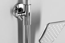 Aqualine FACTOR sprchový sloup s pákovou baterií, chrom (4)