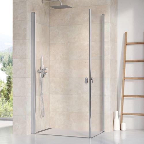RAVAK Sprchový kout CHROME CRV1 100 Satin+Transparent (1QVA0U01Z1)