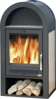 ABX Krbová kamna na dřevo STOCKHOLM TV 12,2 kW s teplovodním výměníkem, černý korpus (UNI-407201TPL) ABX Krbová kamna na dřevo STOCKHOLM TV 12,2 kW s teplovodním výměníkem, černý korpus (UNI-407201TPL)