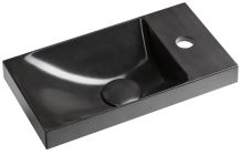 SAPHO AGOS betonové umývátko 40x22cm, levé/pravé, antracit lesk (AS40016) SAPHO AGOS betonové umývátko 40x22cm, levé/pravé, antracit lesk (AS40016)