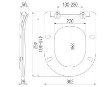 Sapho EDITA WC sedátko SLIM Soft Close, duroplast, bílá (10)