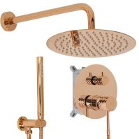 REA Podomítková sprchová sada LUNGO DIAMOND, Měď (REA-P5657)