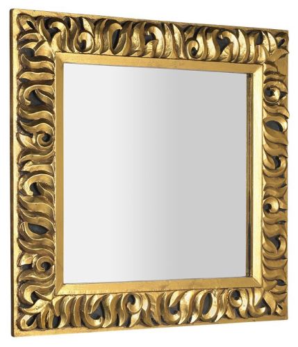 Sapho ZEEGRAS zrcadlo v rámu, 90x90cm, zlatá