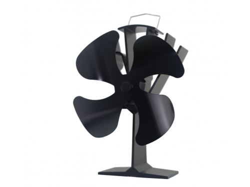 Mr. FIRE Ventilátor na kamna černý 21cm (60018)