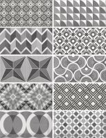EQUIPE METRO Patchwork B&amp;W 7,5x15 (EQ-10D) (21396)