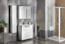AQUALINE KERAMIA FRESH umyvadlová skříňka 74,5x74x34,7cm, bílá (50082A) (1)