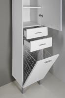 Aqualine ZOJA/KERAMIA FRESH skříňka vysoká s košem 35x184x29cm, bílá (3)