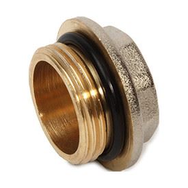 GIACOMINI R529DCS Mosazná zátka s integrovaným těsněním, 3/4" (R592DX014)