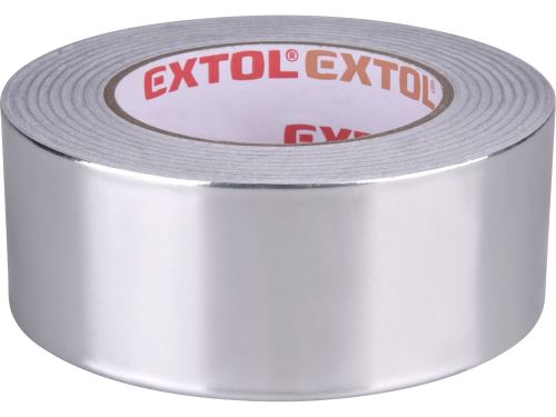 EXTOL PREMIUM Páska lepící ALU, hliníková, 50mm x 50m tl. 0,03mm, akryl. lepidlo (8856332)