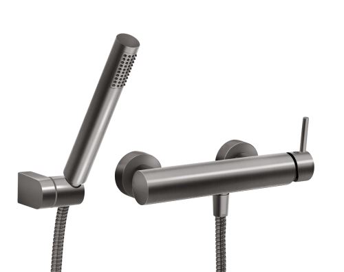 FERRO Sprchová baterie CIRICULUS včetně příslušenství, gun metal (BCK77GM)