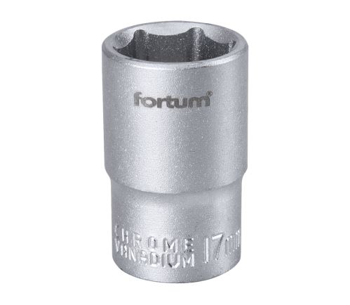 FORTUM Hlavice nástrčná 1/2", 17mm, L 38mm