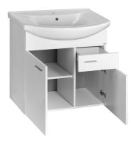 AQUALINE ZOJA umyvadlová skříňka 71,5x74x34cm, bílá (51075A) (1)